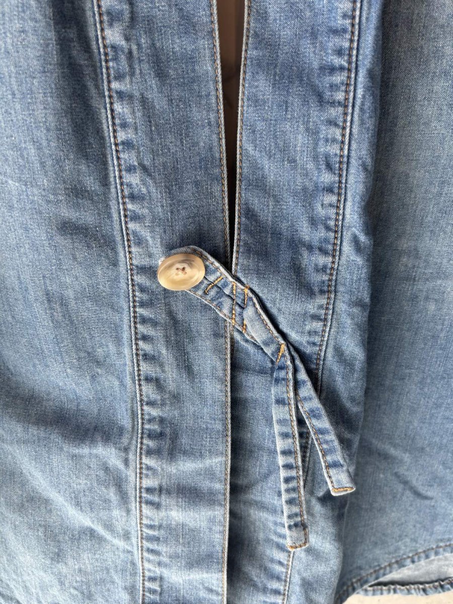 画像2: KHOKI コッキ  Patchwork Denim  Overshirt (2)