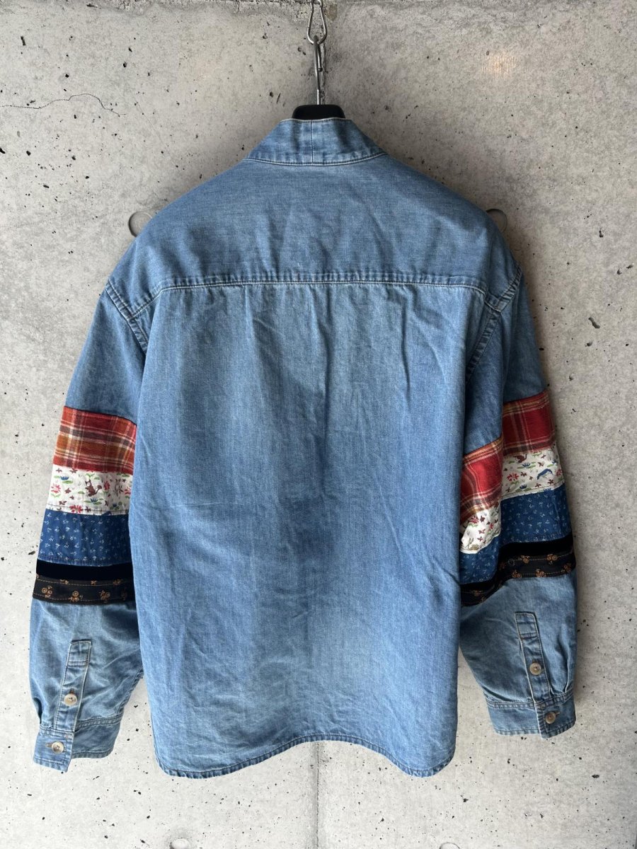 画像5: KHOKI コッキ  Patchwork Denim  Overshirt (5)