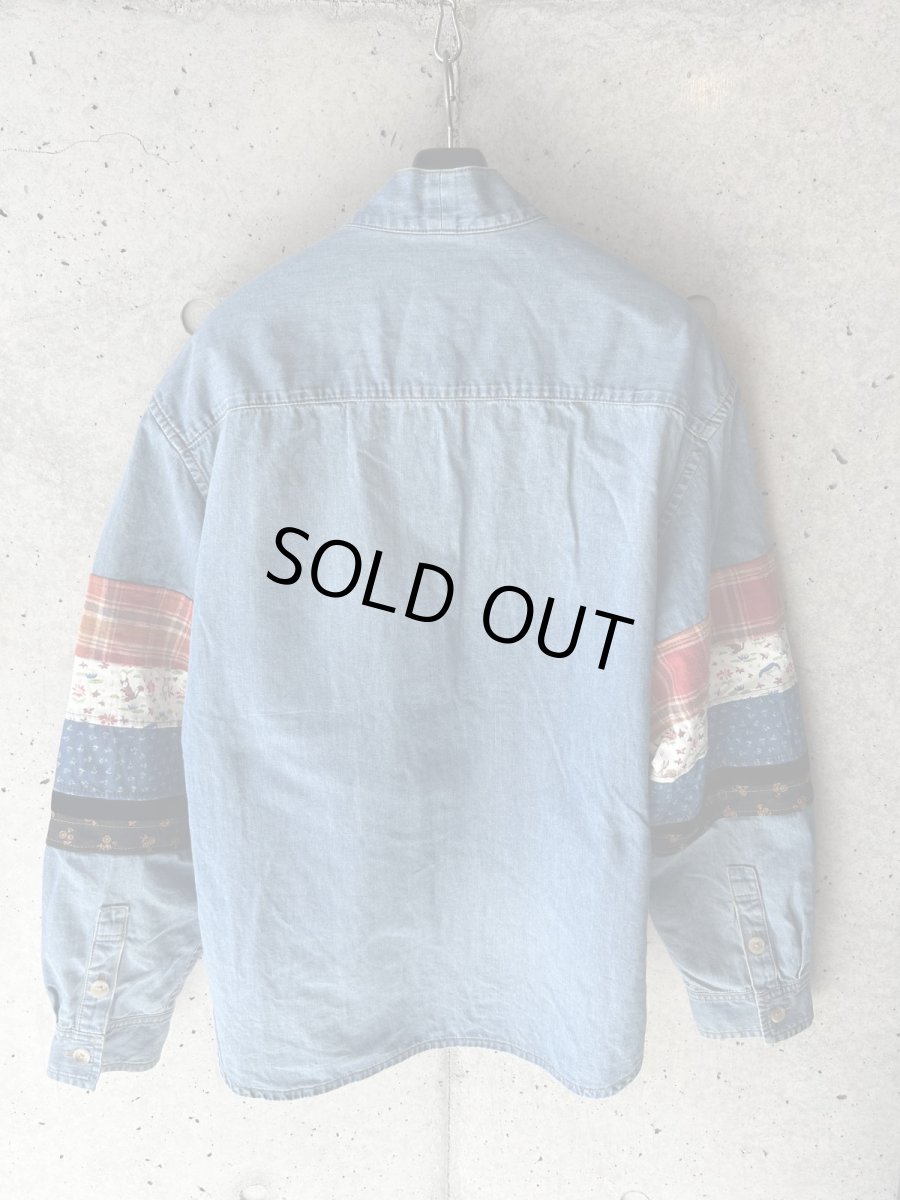 画像5: KHOKI コッキ  Patchwork Denim  Overshirt (5)