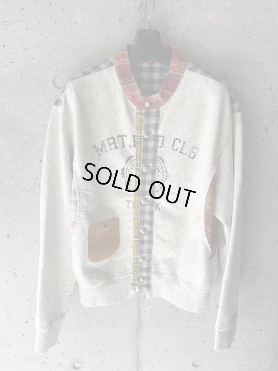 画像1: KHOKI コッキ  Vintage-finished sweat cardigan (1)