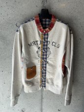 画像1: KHOKI コッキ  Vintage-finished sweat cardigan (1)