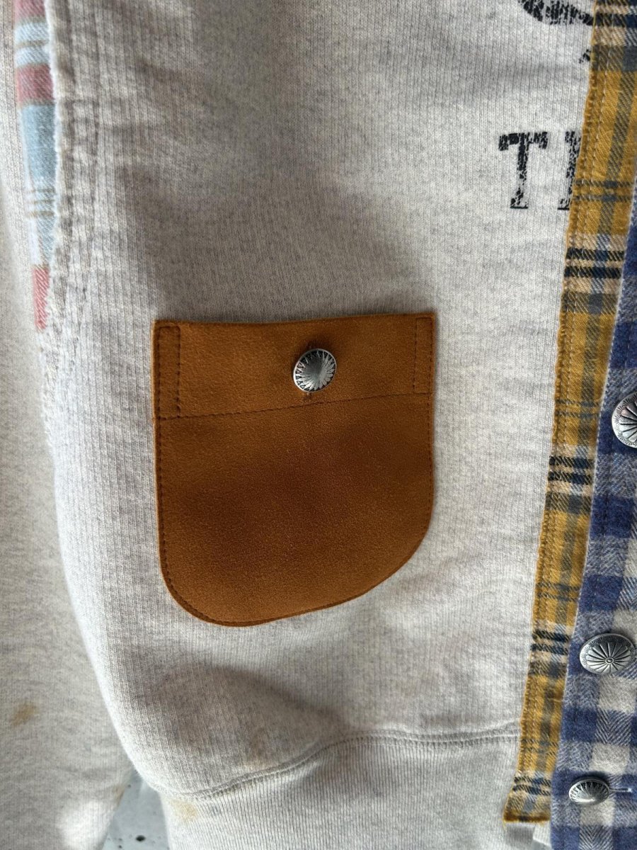 画像2: KHOKI コッキ  Vintage-finished sweat cardigan (2)