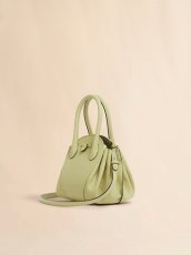 画像3: MARNI アシッドグリーン Tulipea レザー製スモールハンドバッグ (3)