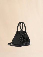 画像3: MARNI ブラック Tulipea レザー製スモールハンドバッグ (3)