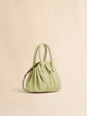 画像6: MARNI アシッドグリーン Tulipea レザー製スモールハンドバッグ (6)