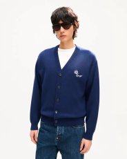 画像2: 'KENZO Tulip' エンブロイダリー カーディガン ウール & コットン (2)