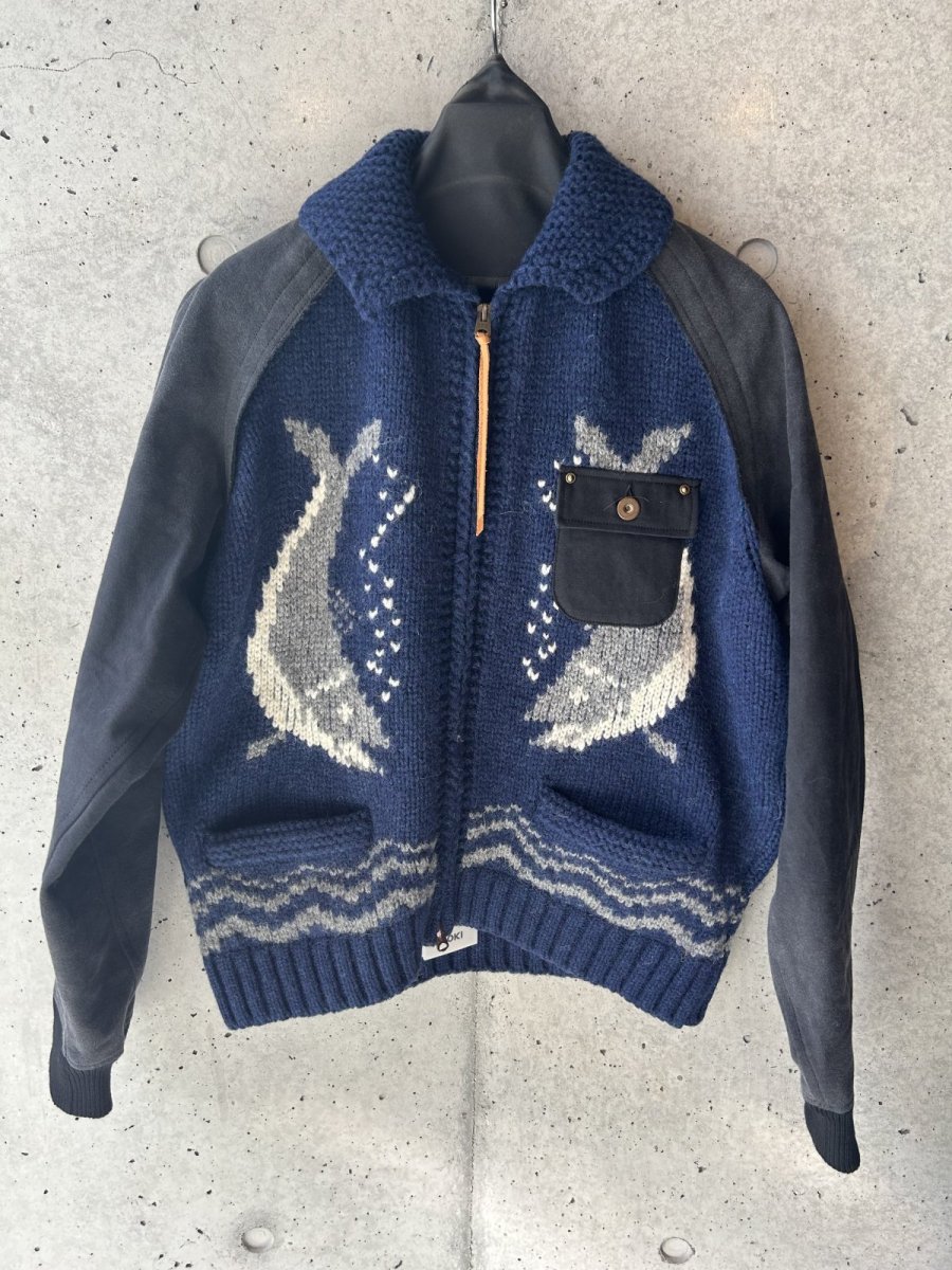 画像1: KHOKI コッキ  Combination cowichan sweater (1)