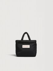 画像1: MARNI ブラック Puff E/W トートバッグ (1)