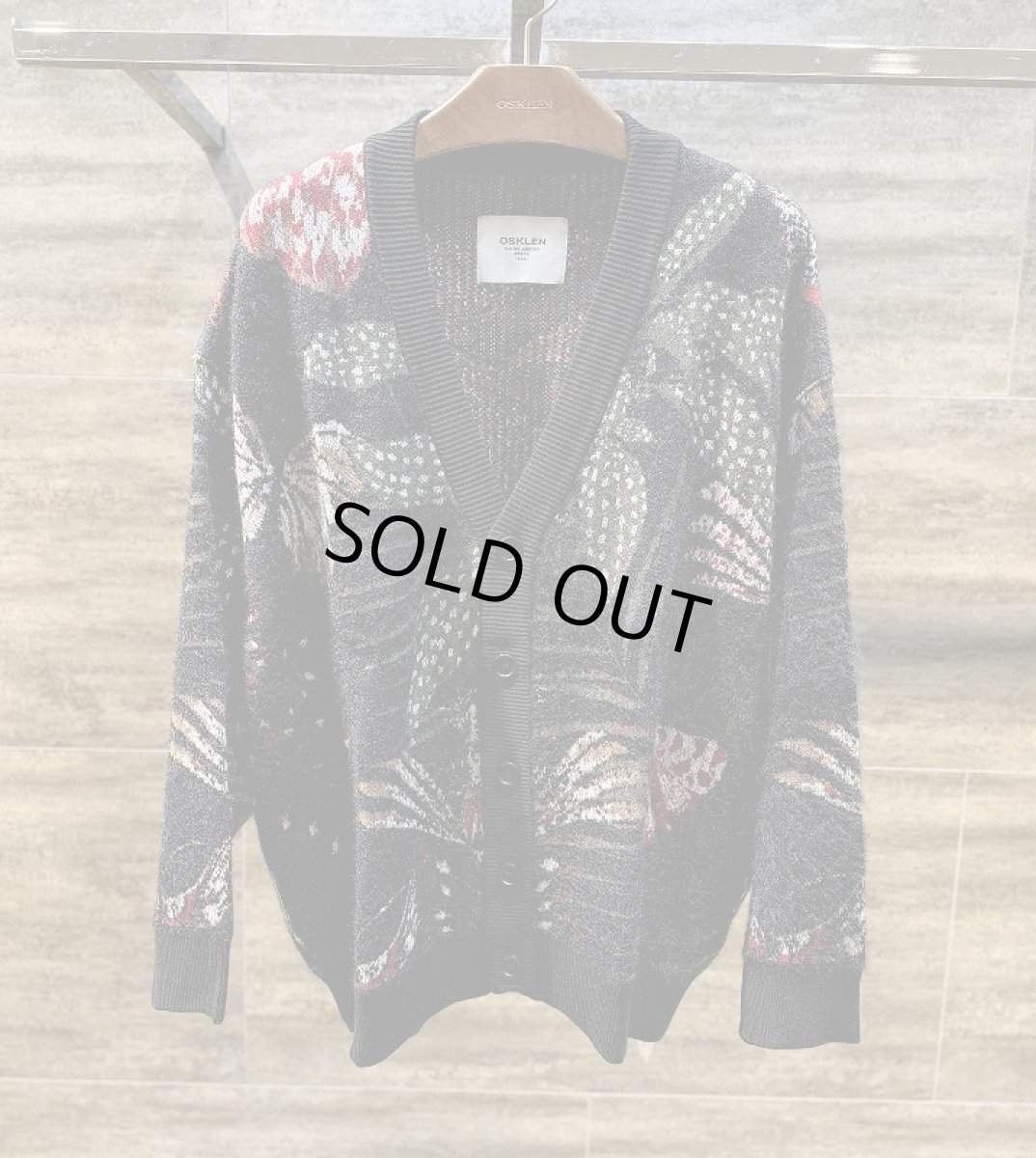 画像1: OSKLEN MEN'S　Botanical Jaquard knit Cardigan (1)