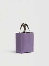 画像5: MARNI パープル＆ダークブラウン レザー Museo ミニバッグ (5)