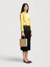 画像2: MARNI トープ、ライトブルー＆ブラウン レザー Museo ミニバッグ (2)
