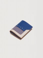 画像5: MARNI ブルー、パープル＆ホワイト サフィアーノレザー 二つ折りウォレット (5)