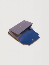 画像5: MARNI ブルー、パープル＆ホワイト サフィアーノレザー 三つ折りウォレット (5)