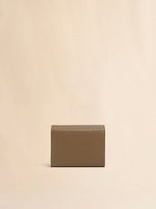 画像3: MARNI ブラウン レザー製三つ折りウォレット、マルニシンボル刺繍入り (3)