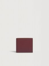 画像1: MARNI ブルー ライトブラウン レザー コントラストステッチ 二つ折りウォレット (1)