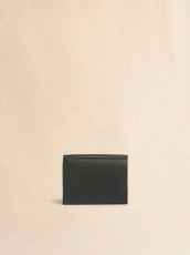 画像3: MARNI ブラック レザー製三つ折りウォレット、マルニメンディング入り (3)