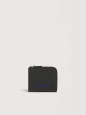 画像1: MARNI ブラック レザー Marni Mending 刺繍 ジップアラウンドウォレット (1)