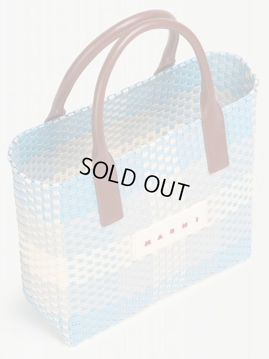 画像3: MARNI ブルー バスケットバッグ (3)