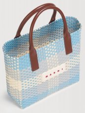 画像3: MARNI ブルー バスケットバッグ (3)