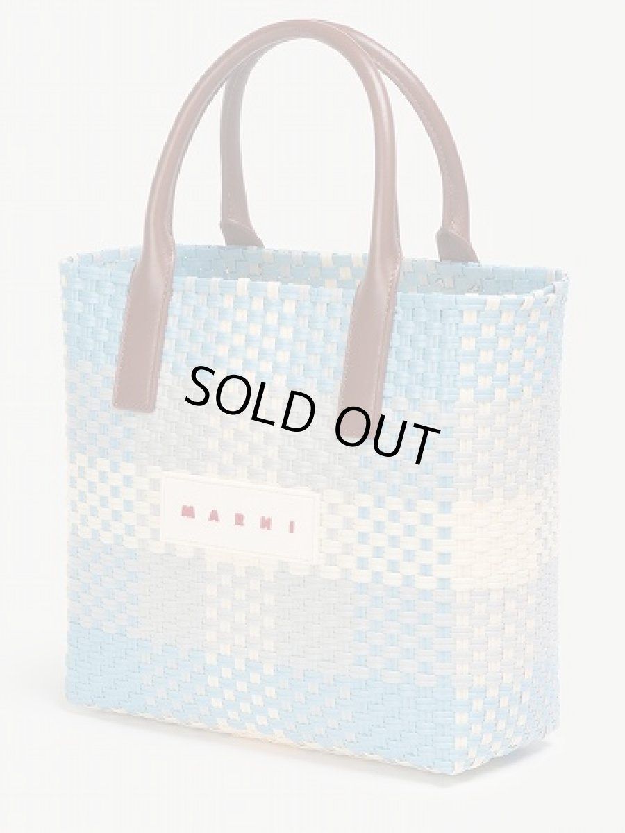 画像4: MARNI ブルー バスケットバッグ (4)