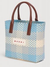 画像4: MARNI ブルー バスケットバッグ (4)