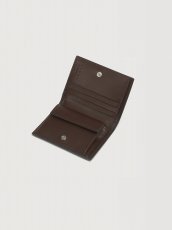 画像4: MARNI ディープグリーン レザー Marni Mending 刺繍 二つ折りウォレット (4)