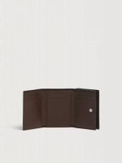 画像2: MARNI ディープグリーン レザー Marni Mending 刺繍 三つ折りウォレット (2)