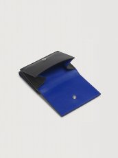 画像5: MARNI ブラック レザー Marni Mending 刺繍 三つ折りウォレット (5)