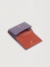 画像5: MARNI パープル レザー Marni Mending 三つ折りウォレット (5)