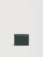 画像3: MARNI ディープグリーン レザー Marni Mending 刺繍 三つ折りウォレット (3)