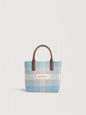 画像1: MARNI ブルー バスケットバッグ (1)