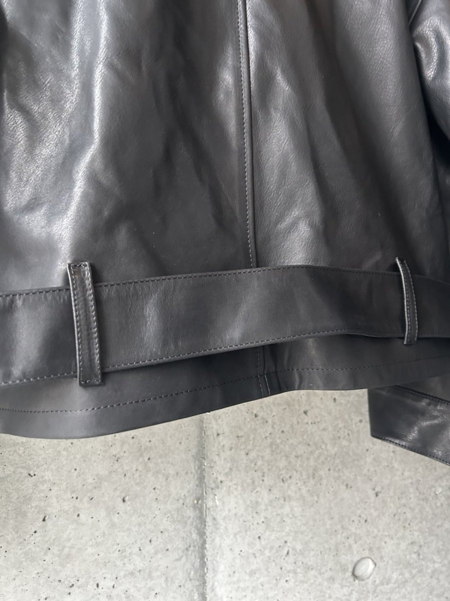 画像6: SOSHIOTSUKI OILED LEATHER BLOUSON (6)