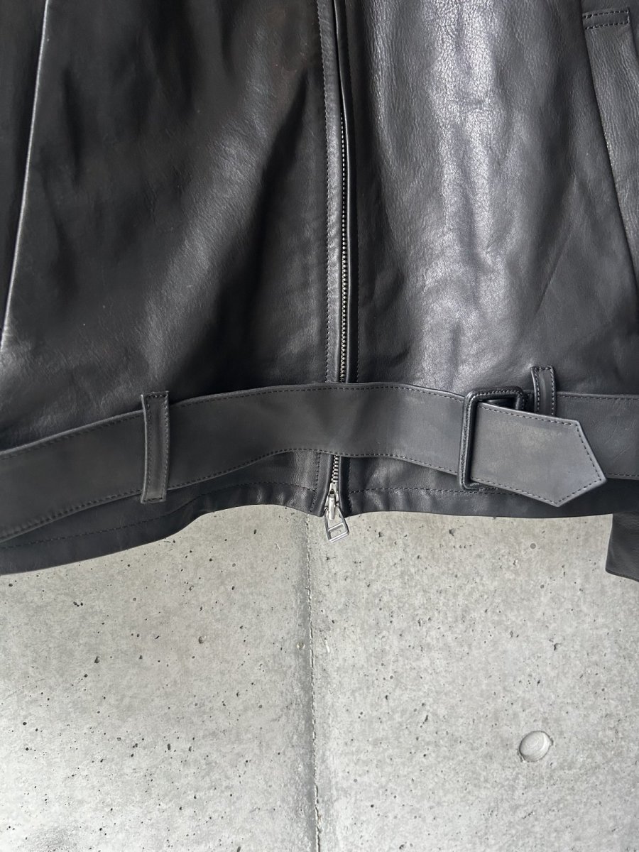 画像3: SOSHIOTSUKI OILED LEATHER BLOUSON (3)