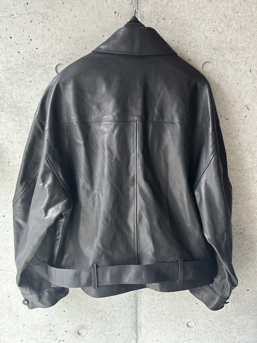 画像5: SOSHIOTSUKI OILED LEATHER BLOUSON (5)