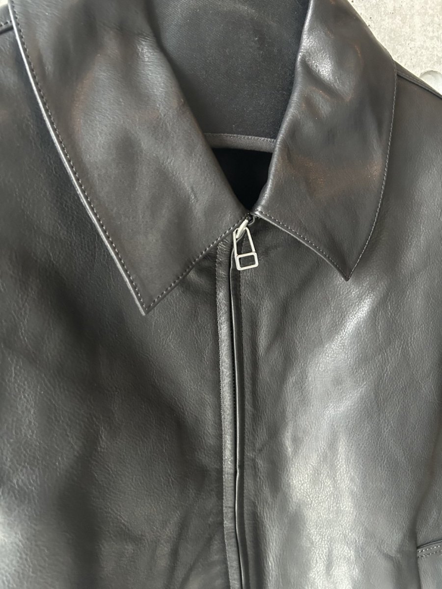 画像4: SOSHIOTSUKI OILED LEATHER BLOUSON (4)