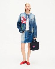 画像5: KENZO Paris (WOMEN'S) 'KENZO Tulip' チョア ジャケット イン ジャパニーズ デニム (5)