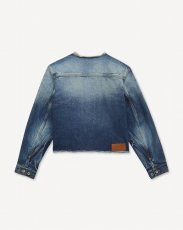 画像2: KENZO Paris (WOMEN'S) 'KENZO Tulip' チョア ジャケット イン ジャパニーズ デニム (2)