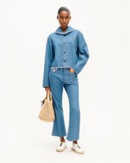 画像3: KENZO Paris (WOMEN'S) チョア ワークウエア ジャケット イン ジャパニーズ デニム (3)