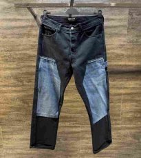 画像1: QBISM  double knee remake vintage denim pants (1)