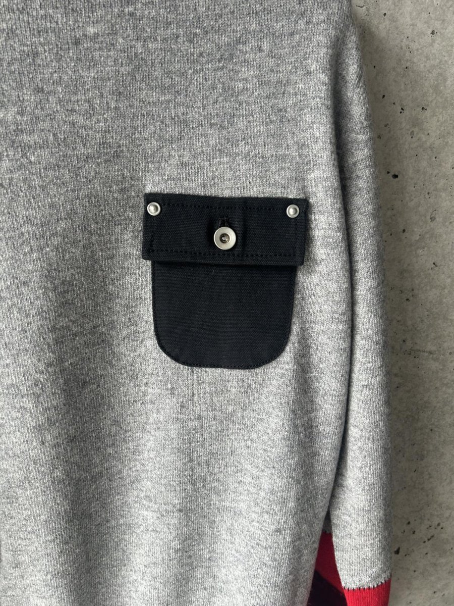 画像2: KHOKI コッキ  Vintage-finished Wool Knit Pullover  (2)