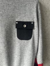 画像2: KHOKI コッキ  Vintage-finished Wool Knit Pullover  (2)