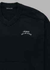 画像3: ALWAYS OUT OF STOCK GAME KNIT PULLOVER - BLACK (3)