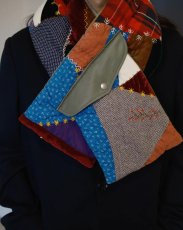 画像3: KHOKI コッキ  Quilt muﬄer Khaki (3)