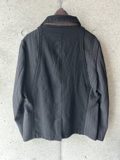 画像5: KHOKI コッキ  Combination boiled wool blazer Black (5)