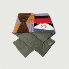 画像2: KHOKI コッキ  Quilt muﬄer Khaki (2)
