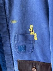 画像4: KHOKI コッキ  Vintage-finished work jacket Blue (4)