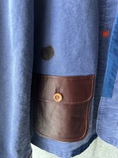 画像5: KHOKI コッキ  Vintage-finished work jacket Blue (5)