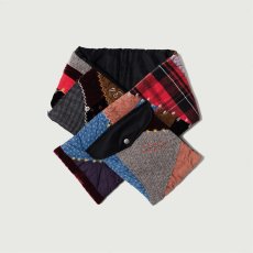 画像1: KHOKI コッキ  Quilt muﬄer Black (1)