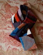 画像2: KHOKI コッキ  Quilt muﬄer Black (2)