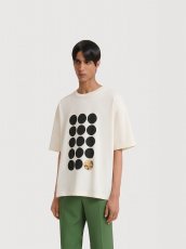 画像2: MARNI ホワイトコットンTシャツ プラネットプリント (2)